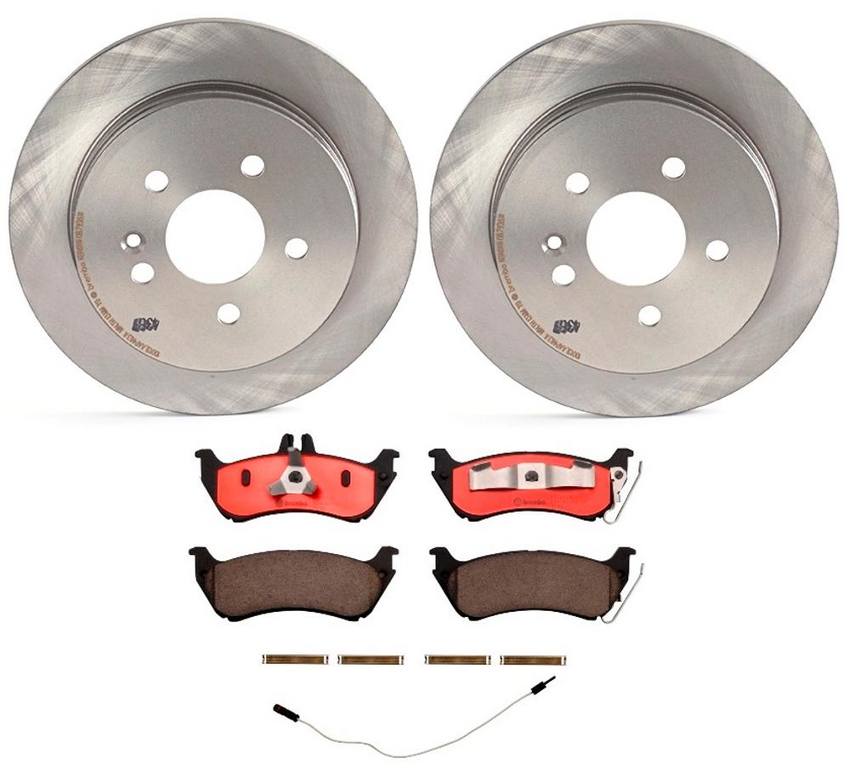 Mercedes Brembo Brakes Kit - Pads and Rotors Rear (285mm) (Ceramic) 1635401417 - Brembo 1541172KIT